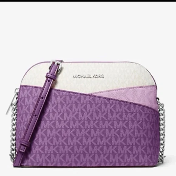 MICHAEL KORS Jet Set Travel Color-Block Signature Logo Crossbody Bag
Dark Purple - Picture 2 of 16